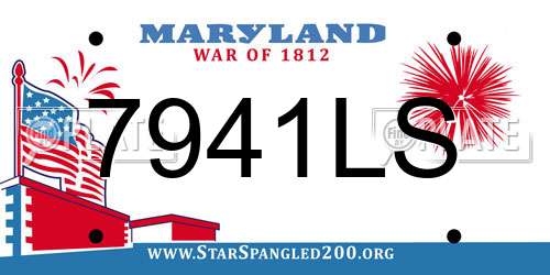7941LS Maryland License Plate