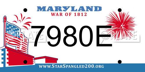 7980E Maryland License Plate