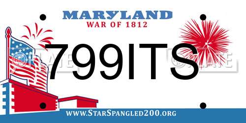 799ITS Maryland License Plate