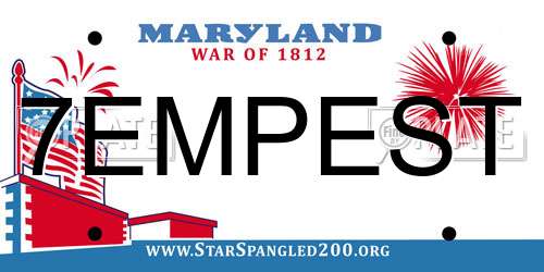 7EMPEST Maryland License Plate