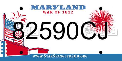 82590CJ Maryland License Plate