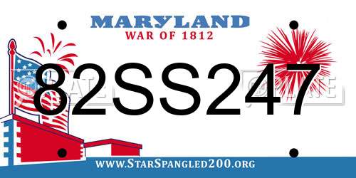 82SS247 Maryland License Plate