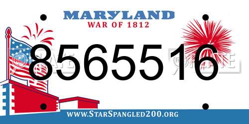 8565516 Maryland License Plate