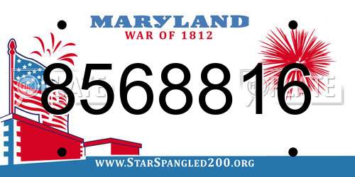 8568816 Maryland License Plate