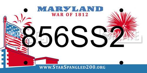 856SS2 Maryland License Plate