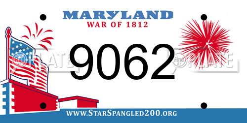 9062 Maryland License Plate