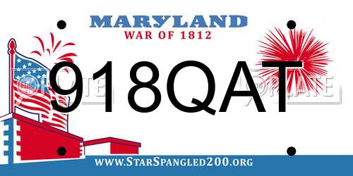 918QAT Maryland License Plate