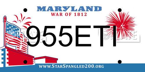 955ETI Maryland License Plate