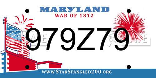 979Z79 Maryland License Plate