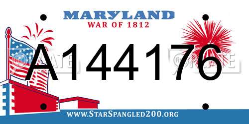 A144176 Maryland License Plate