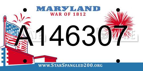 A146307 Maryland License Plate
