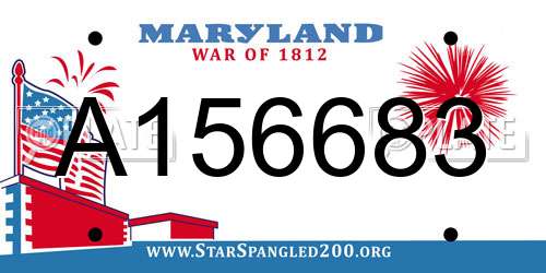 A156683 Maryland License Plate