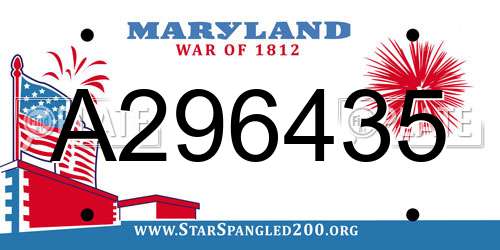 A296435 Maryland License Plate