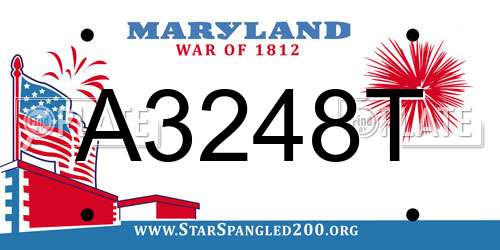 A3248T Maryland License Plate