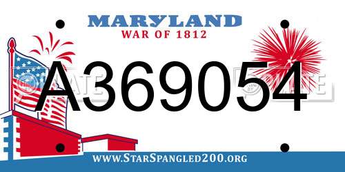 A369054 Maryland License Plate