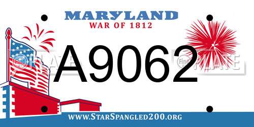 A9062 Maryland License Plate