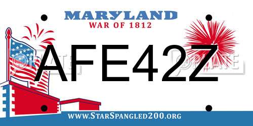 AFE42Z Maryland License Plate