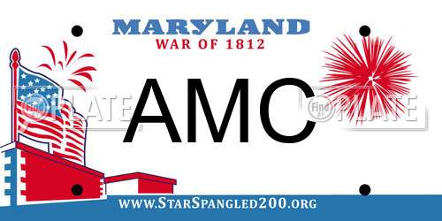 AMC Maryland License Plate