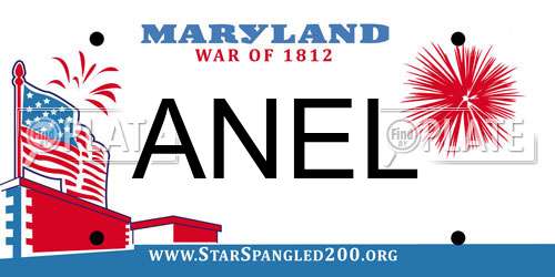 ANEL Maryland License Plate