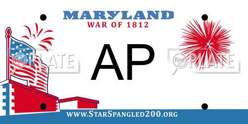 AP Maryland License Plate