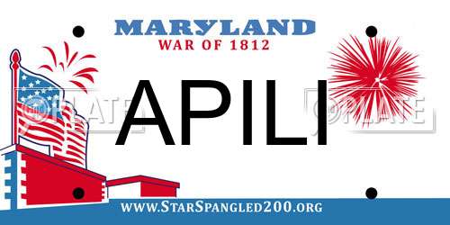APILI Maryland License Plate