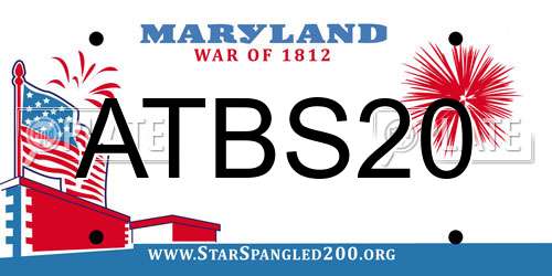 ATBS20 Maryland License Plate
