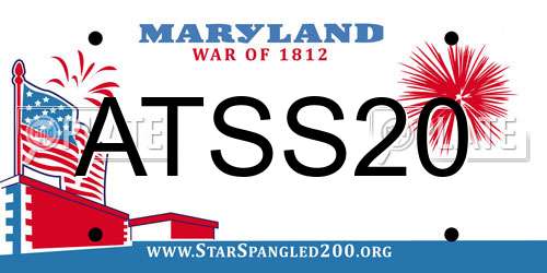 ATSS20 Maryland License Plate