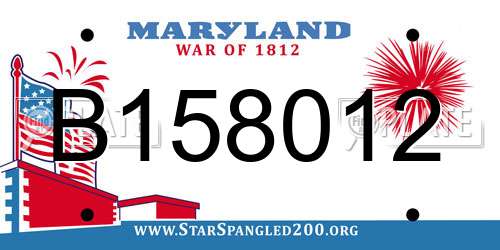 B158012 Maryland License Plate