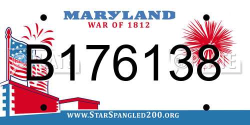 B176138 Maryland License Plate