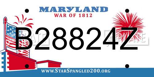 B28824Z Maryland License Plate