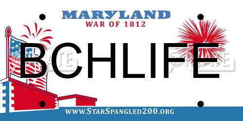 BCHLIFE Maryland License Plate