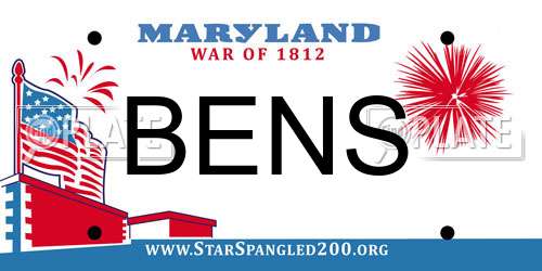 BENS Maryland License Plate