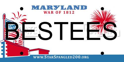 BESTEES Maryland License Plate