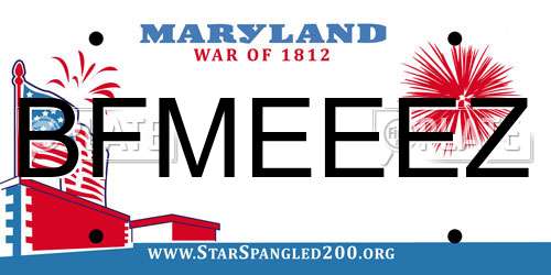 BFMEEEZ Maryland License Plate