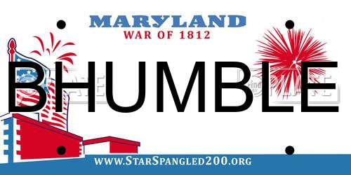 BHUMBLE Maryland License Plate