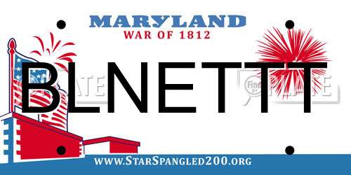 BLNETTT Maryland License Plate