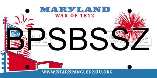 BPSBSSZ Maryland License Plate