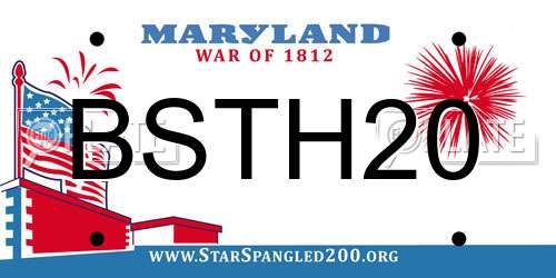 BSTH20 Maryland License Plate