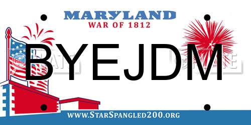 BYEJDM Maryland License Plate