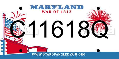 C11618Q Maryland License Plate