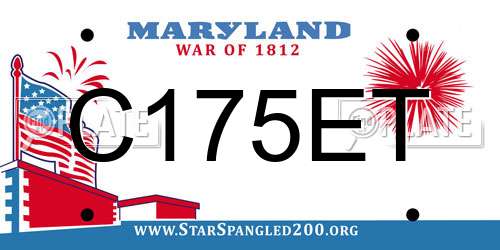 C175ET Maryland License Plate