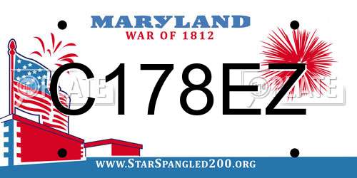 C178EZ Maryland License Plate