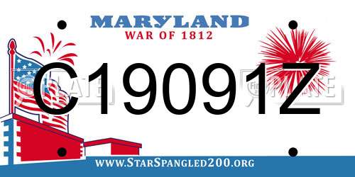 C19091Z Maryland License Plate