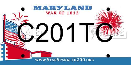 C201TC Maryland License Plate