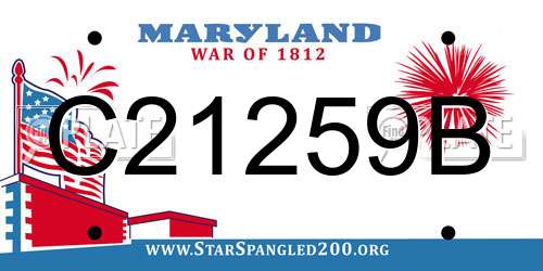 C21259B Maryland License Plate