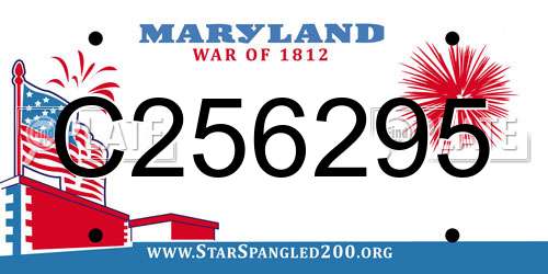 C256295 Maryland License Plate