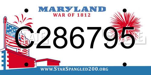 C286795 Maryland License Plate
