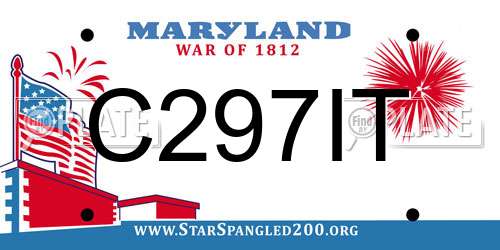 C297IT Maryland License Plate