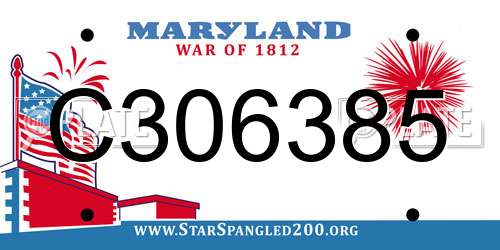 C306385 Maryland License Plate