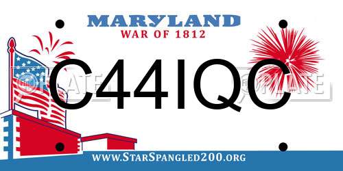 C44IQC Maryland License Plate
